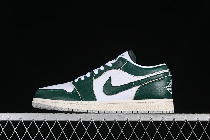 All categories Air Jordan Jordan series basketball shoes Air Jordan 1 Low Z version Air Jordan 1 Low AJ1 Joe 1 white and green low-top cultural casual sneakers FQ7687-300